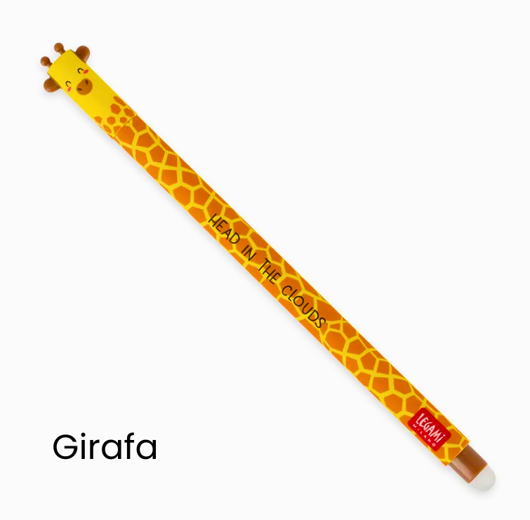 Caneta apagável Girafa Legami na Loja Novera.