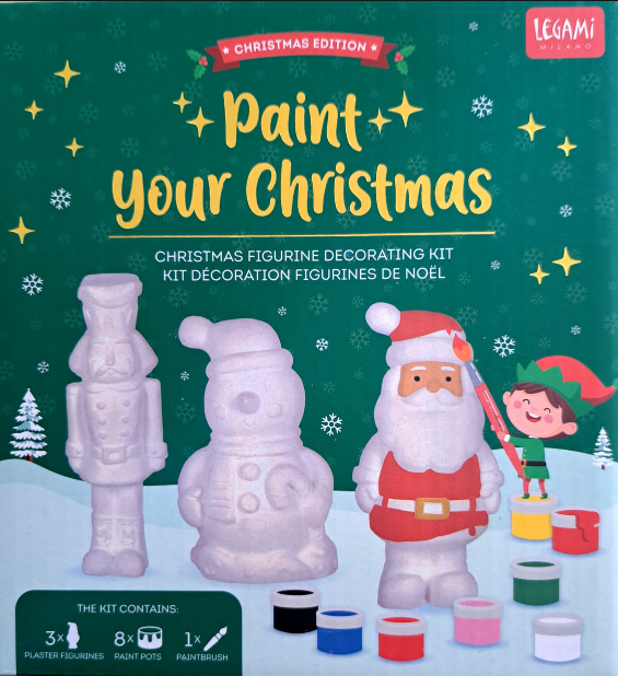 Legami “Pinte o Seu Natal” – Kit Pintura 6 Enfeites Natalícios em Cerâmica