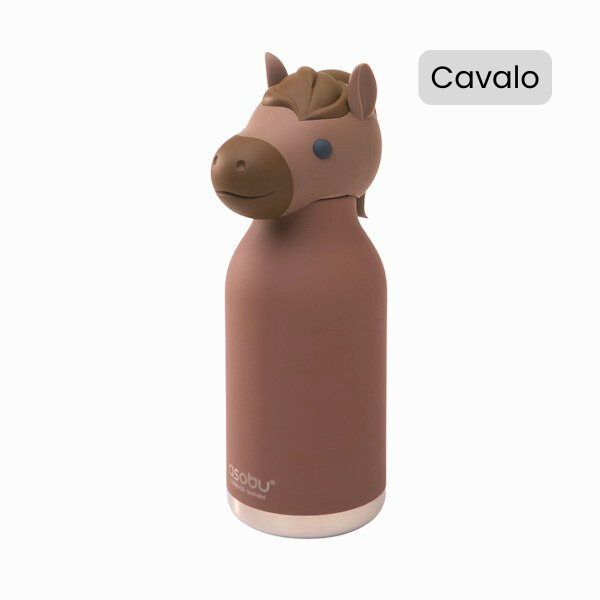 Garrafa térmica cavalo 500 ml Bestie presente natal Loja Novera