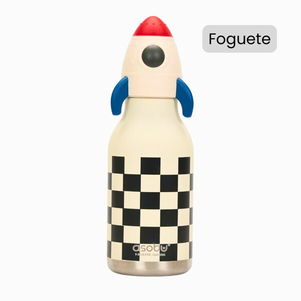 Garrafa térmica Foguete 500 ml Bestie na Loja Novera