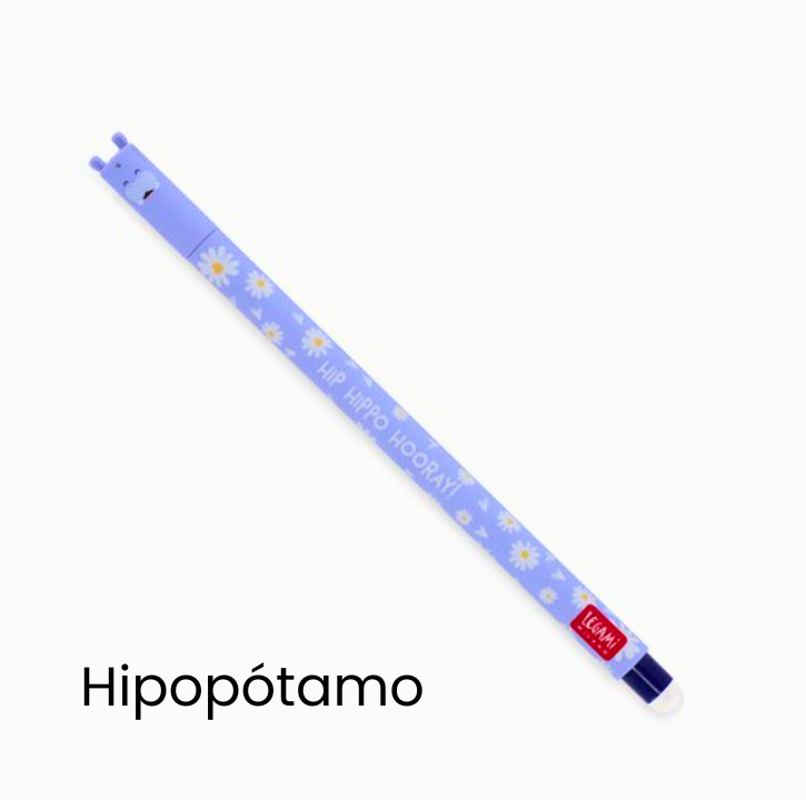 Caneta apagável Hipopótamo Legami  na Loja Novera.