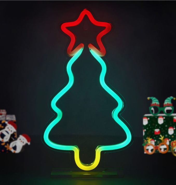 Legami Árvore de Natal Néon com Luzinhas