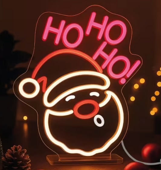 Legami Sinal Néon Pai Natal Ho-Ho-Ho