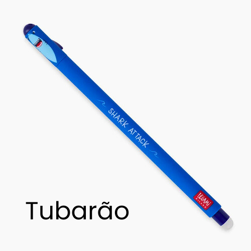 Caneta apagável Tubarão Legami castanho fofo na Loja Novera
