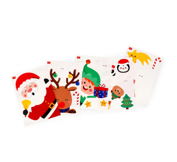 Legami “Uau na Janela” – 35 Autocolantes Estáticos Natal para Vidros